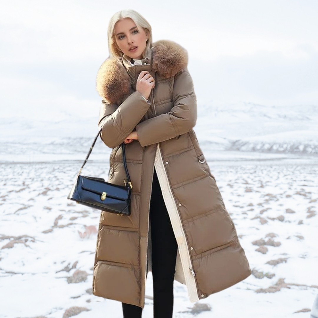 Antonia faux fur collar winter coat – image 9