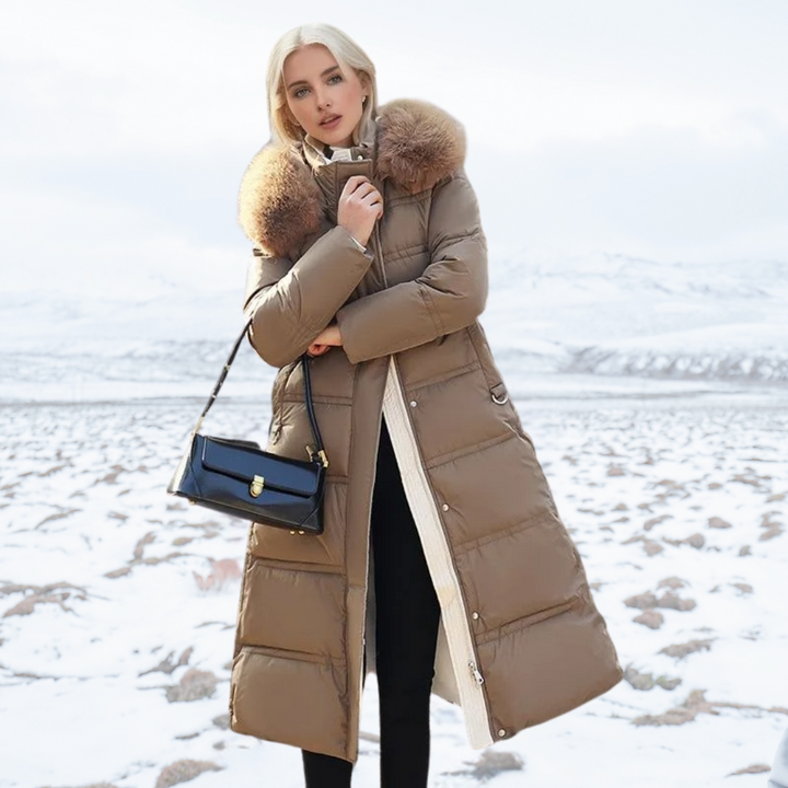 Antonia faux fur collar winter coat – image 9