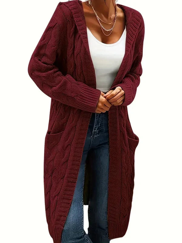 Madeline collarless knit cardigan – image 7