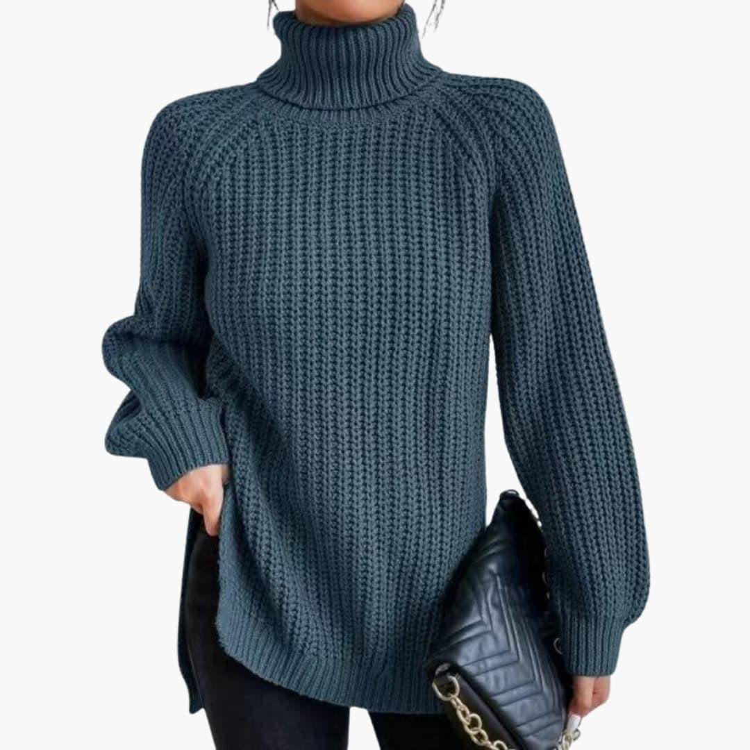 Isabela oversized ribbed turtleneck sweater – image 11