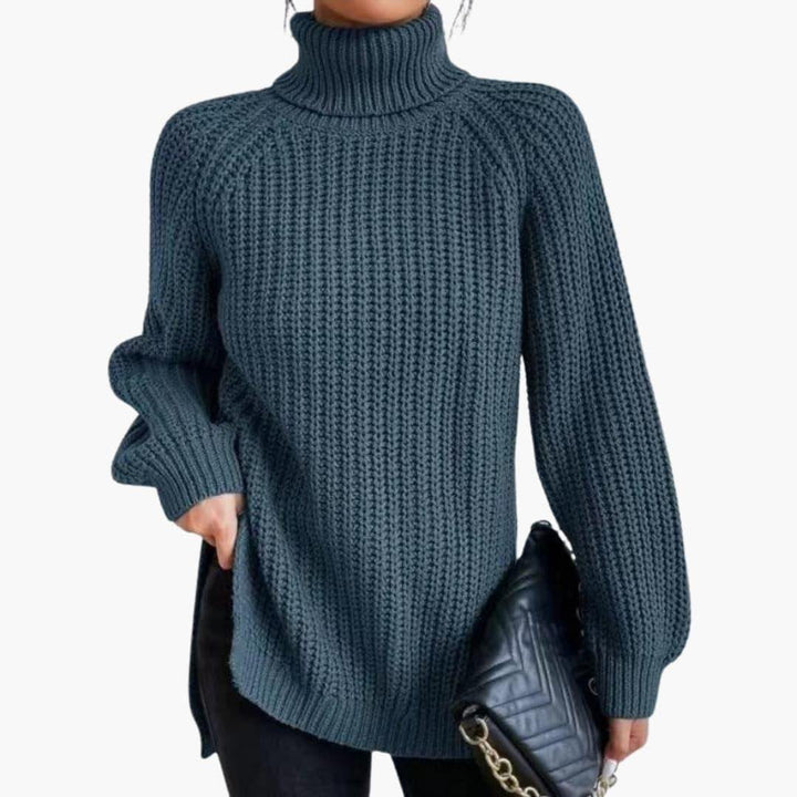 Isabela oversized ribbed turtleneck sweater – image 11