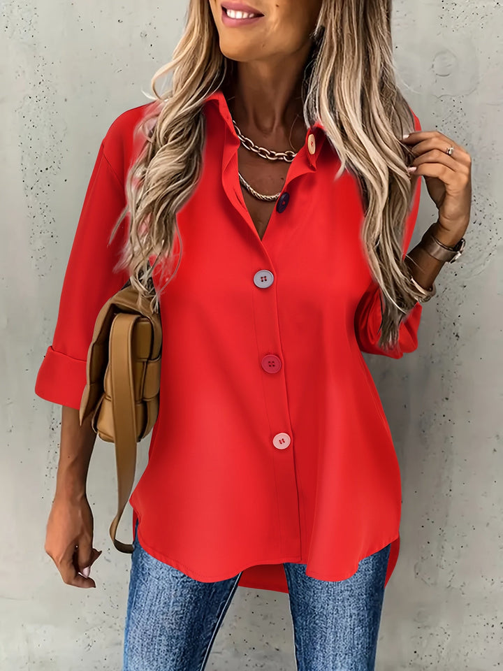 Hollis button front collared blouse – image 18
