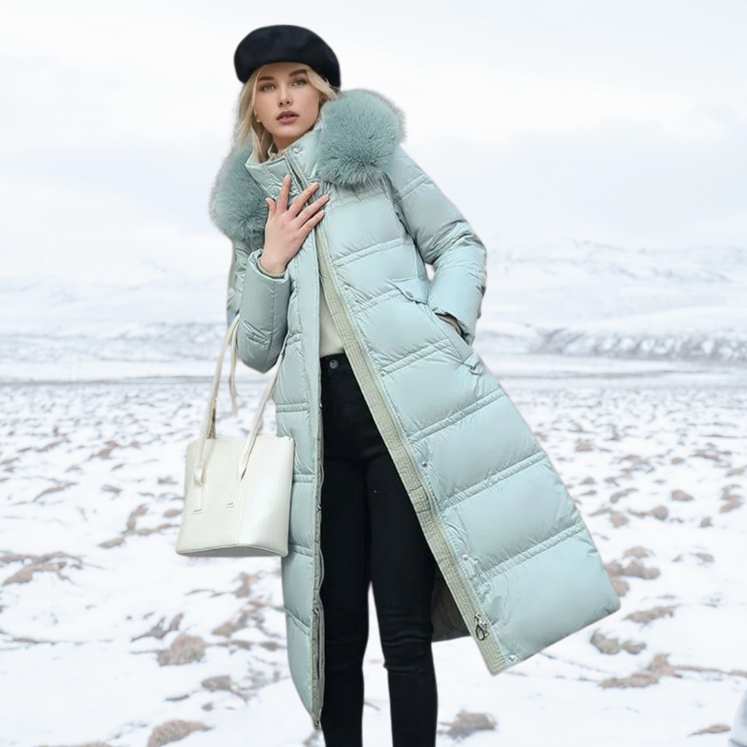 Antonia faux fur collar winter coat – image 7