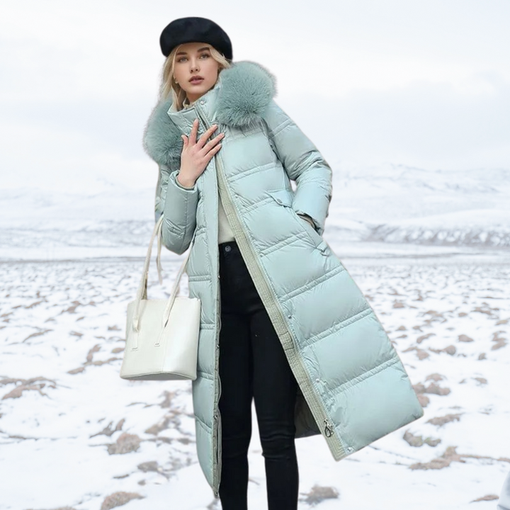 Antonia faux fur collar winter coat – image 7