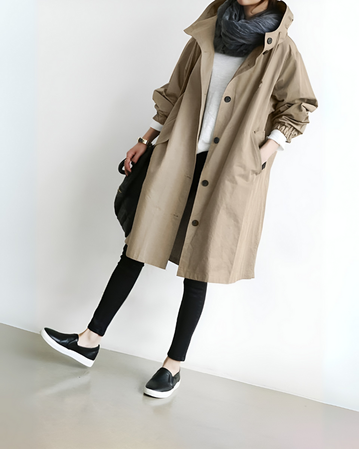 Sienna hooded trench coat – image 4