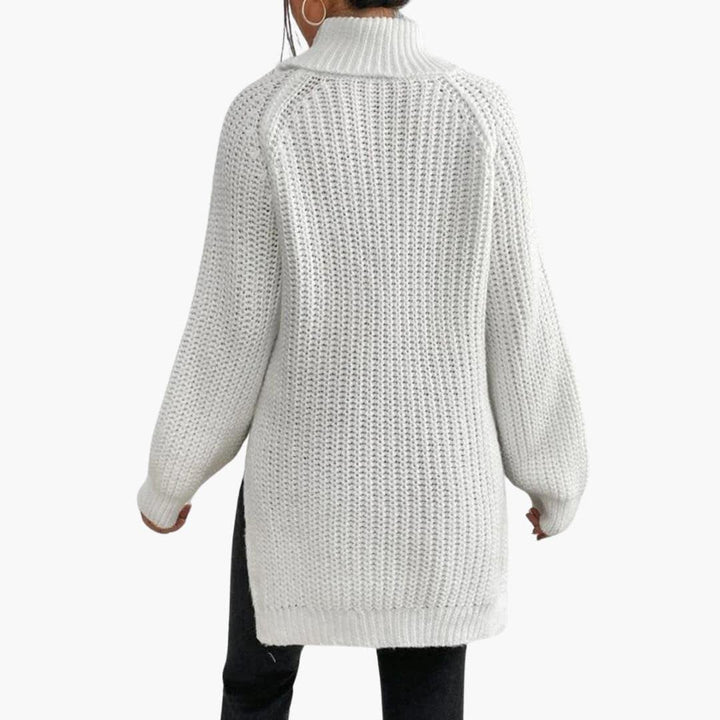 Isabela oversized ribbed turtleneck sweater – image 2
