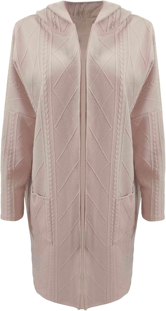 Leonora long hooded knit cardigan – image 3