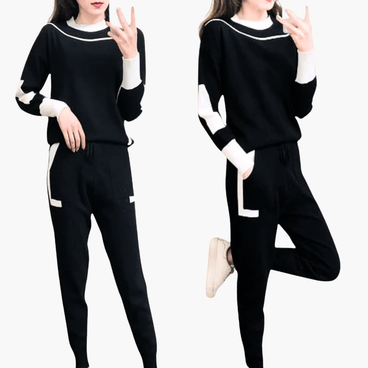 Emma high neck knit sweater and pants set – image 7
