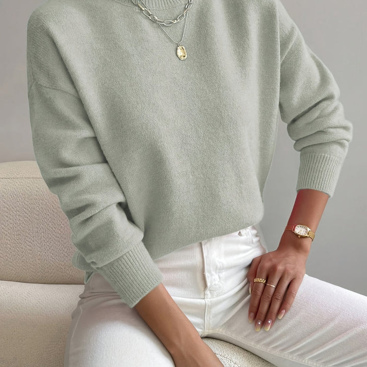 Addison oversized mock neck sweater – image 22