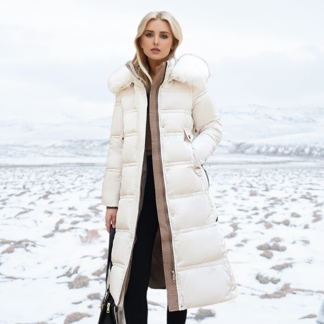 Antonia faux fur collar winter coat – image 5