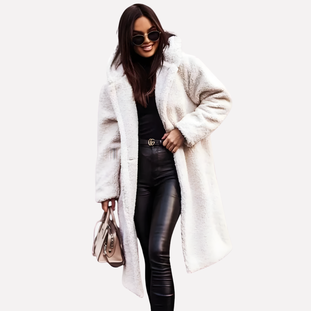 Lauren long hooded button coat – image 8