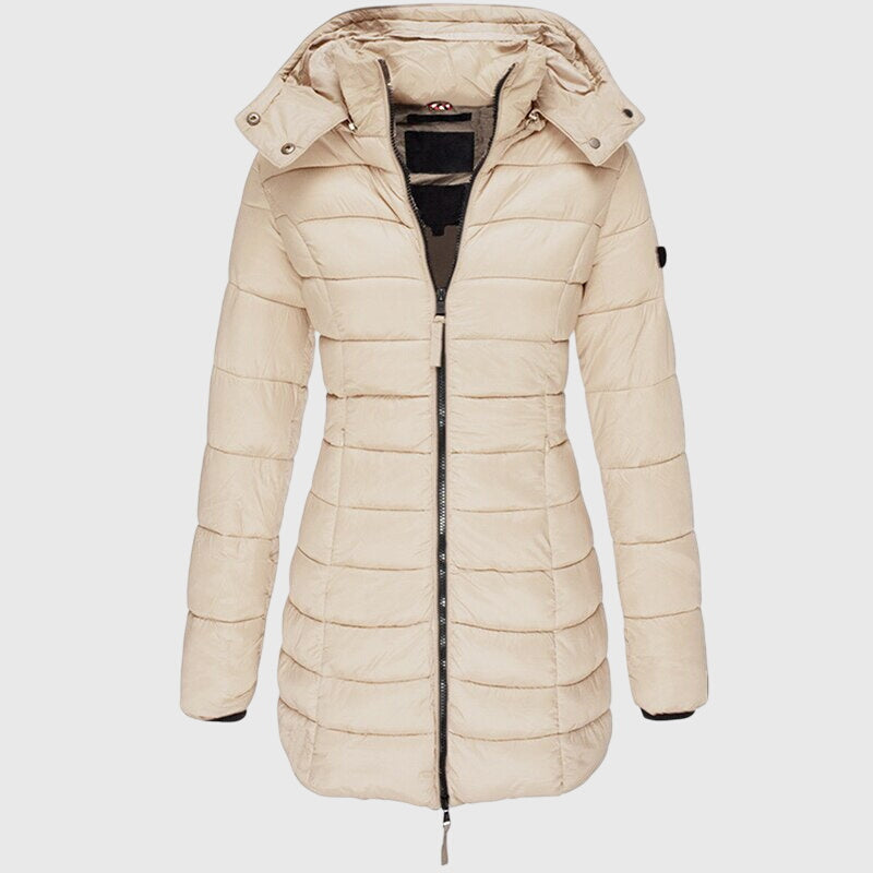Ximena long hooded puffer coat – image 4