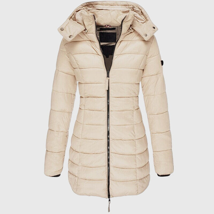 Ximena long hooded puffer coat – image 4