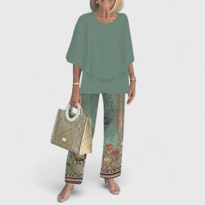 Ondine two piece printed pants set – image 5