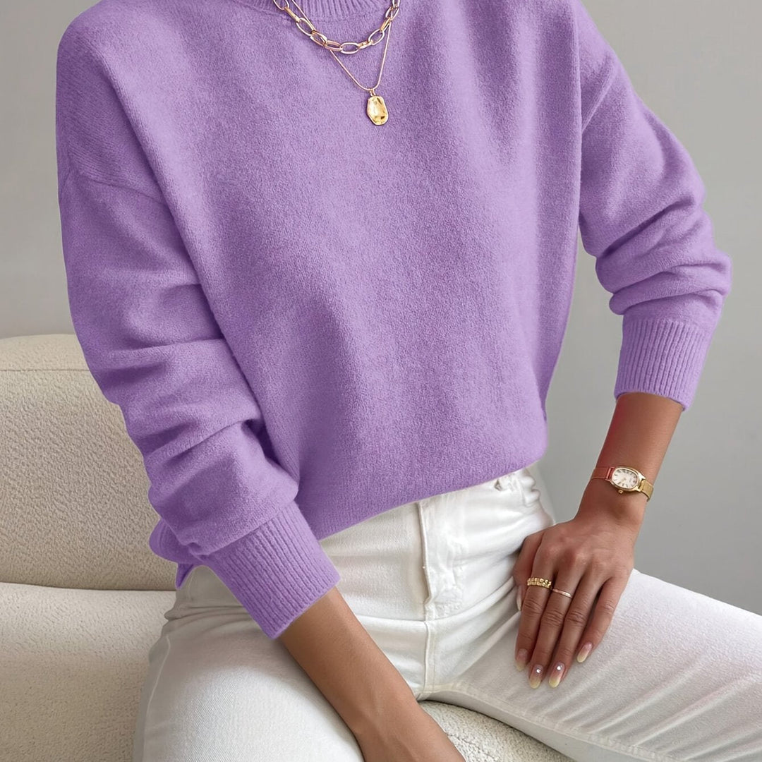 Addison oversized mock neck sweater – image 17