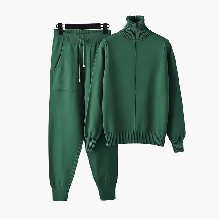 Annabeth turtleneck knit and wide leg pants set