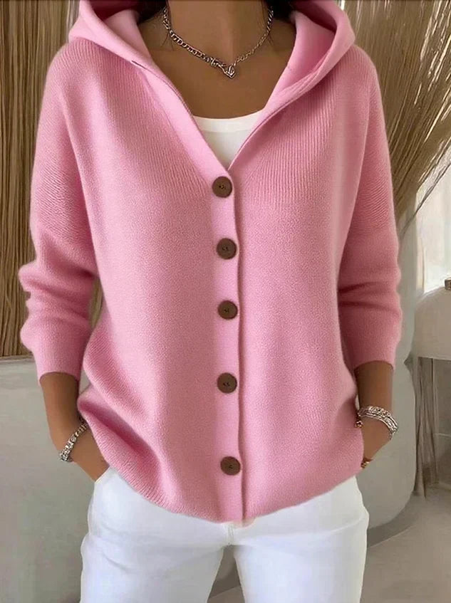 Maggie hooded open front sweater cardigan