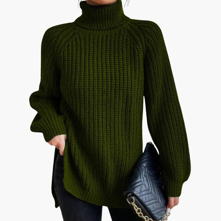 Isabela oversized ribbed turtleneck sweater – image 8