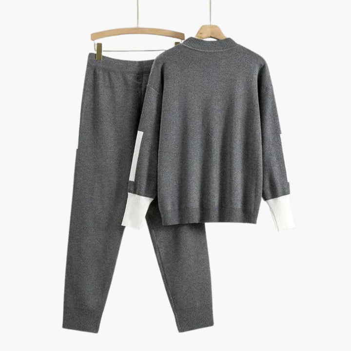 Emma high neck knit sweater and pants set – image 2
