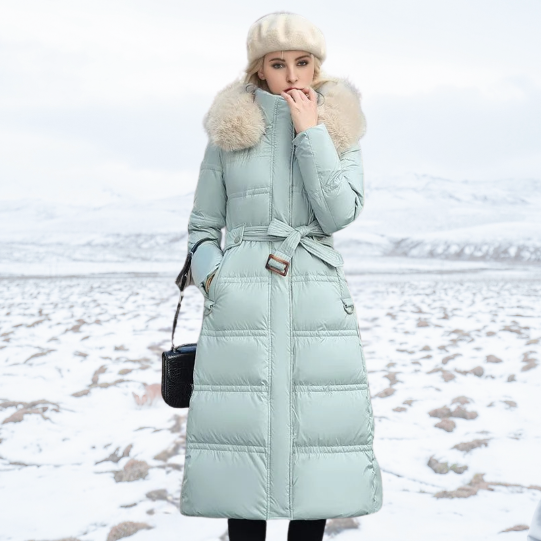 Antonia faux fur collar winter coat – image 4