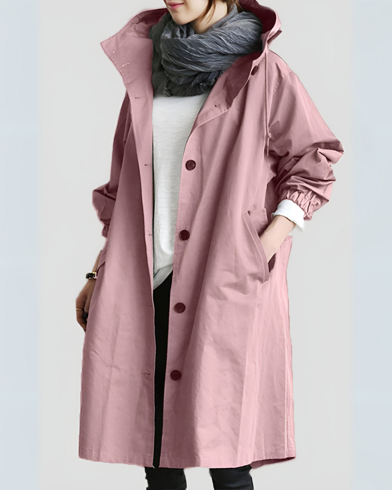Sienna hooded trench coat – image 7
