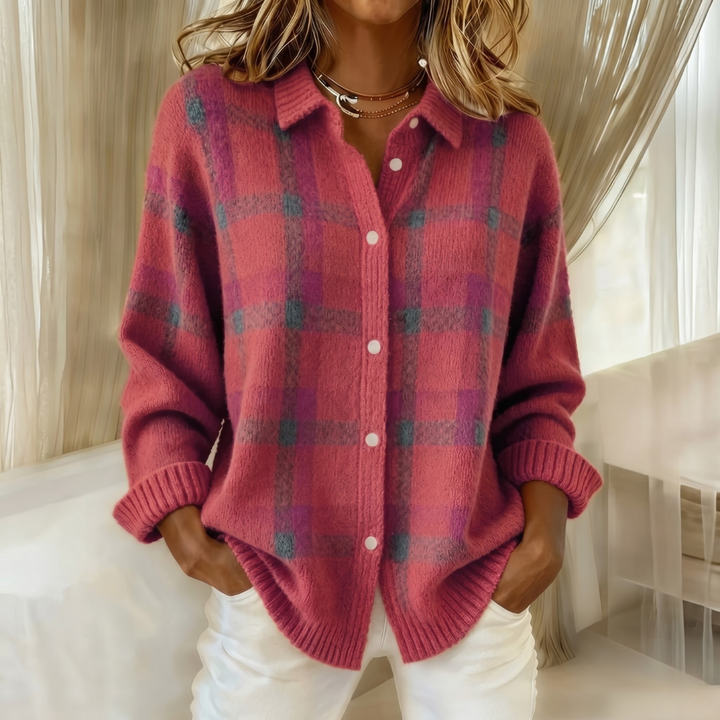 Tessa collared button knit cardigan – image 6