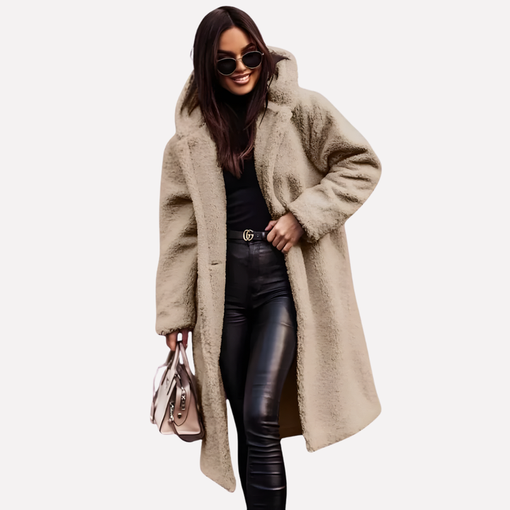 Lauren long hooded button coat – image 9