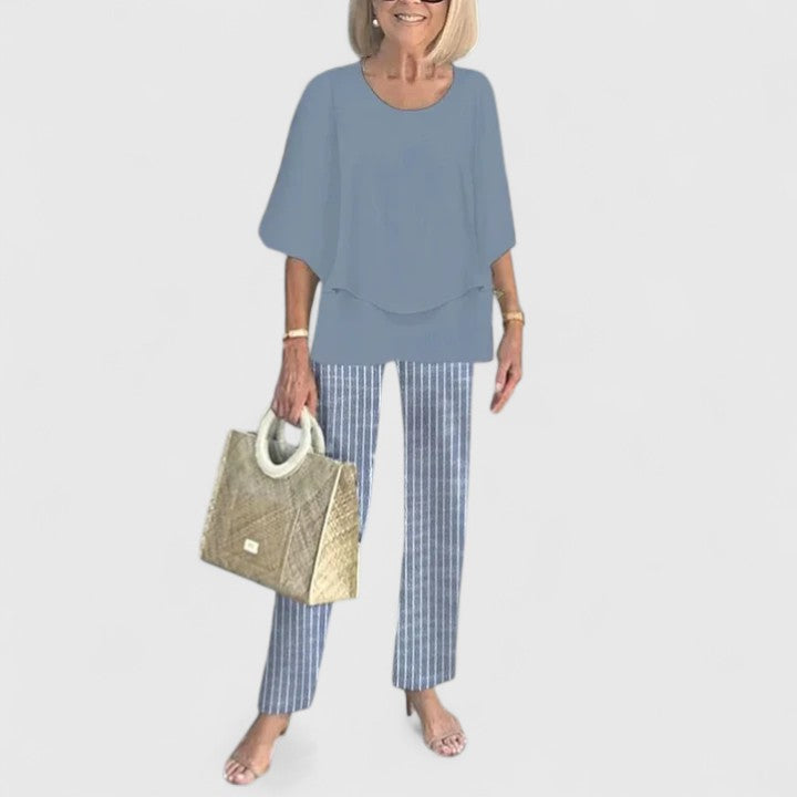 Ondine two piece printed pants set – image 3