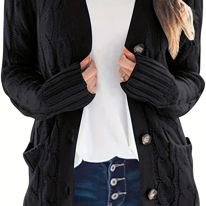 Piper relaxed V neck button cardigan – image 6