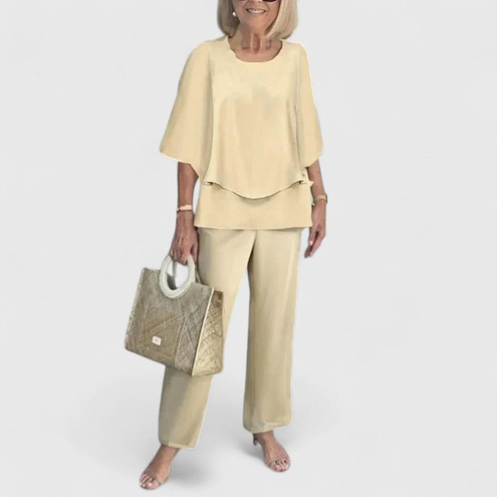 Ondine two piece printed pants set – image 4