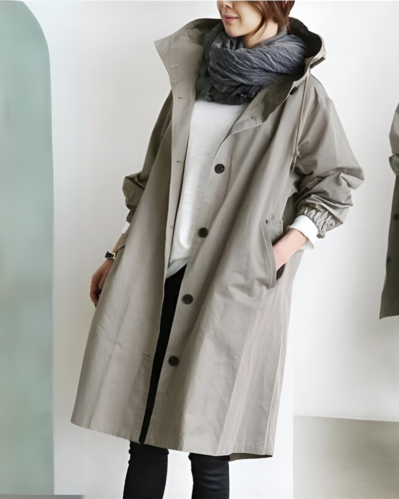 Sienna hooded trench coat – image 8
