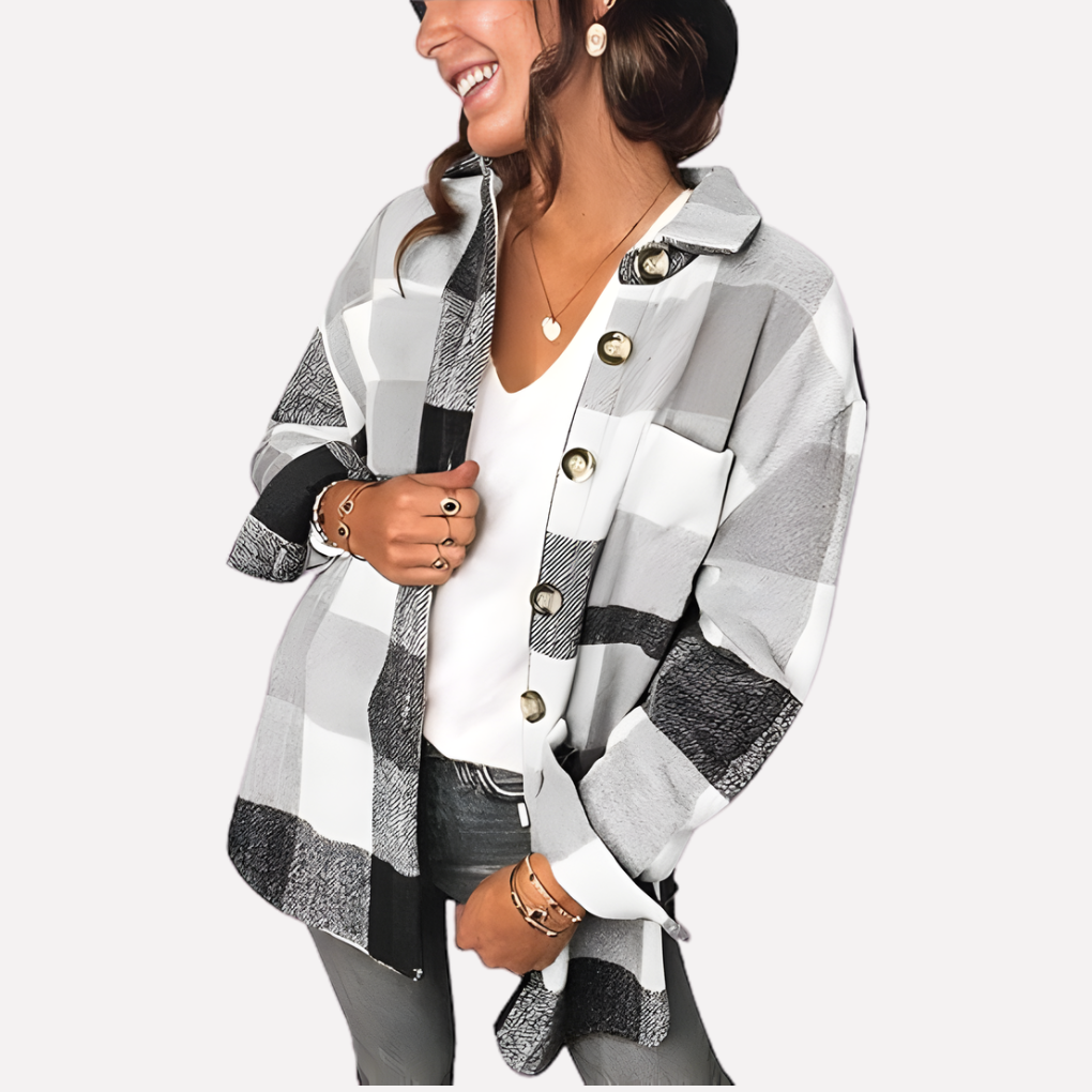 Quinn relaxed plaid shacket – image 10