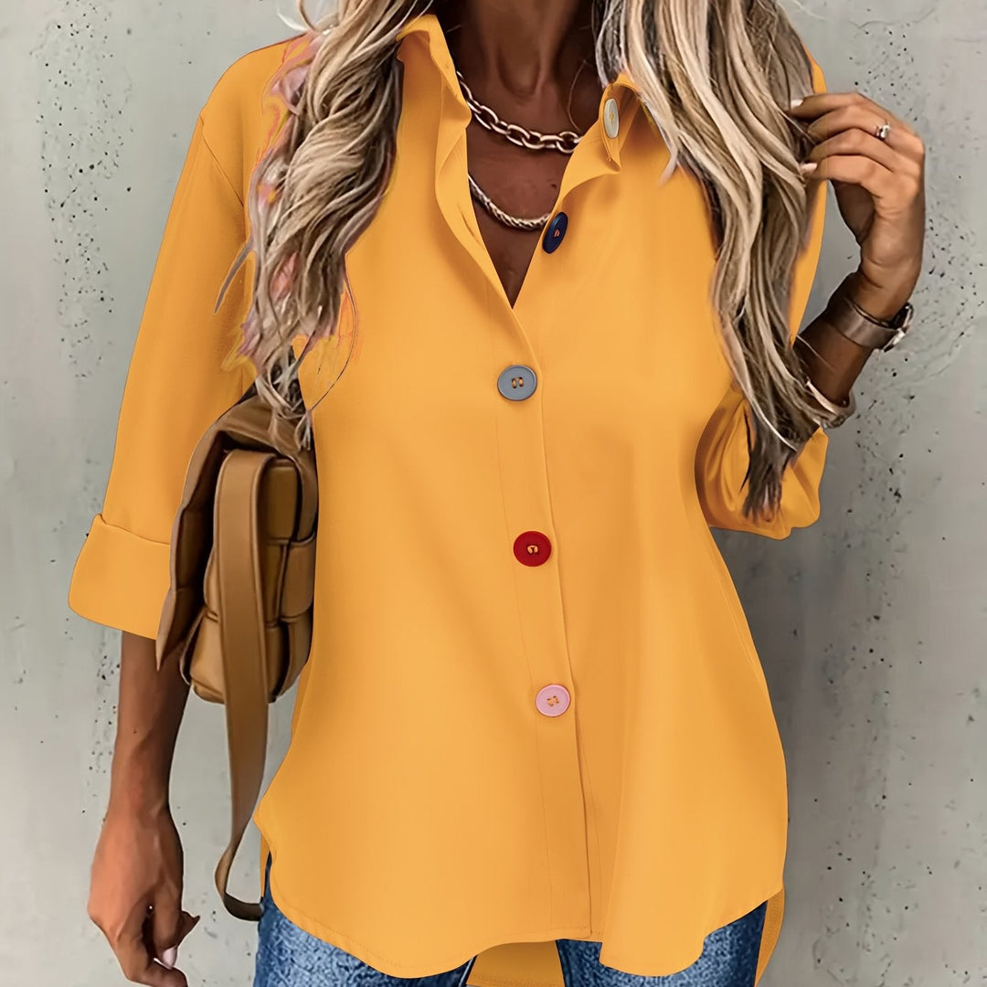 Hollis button front collared blouse – image 6