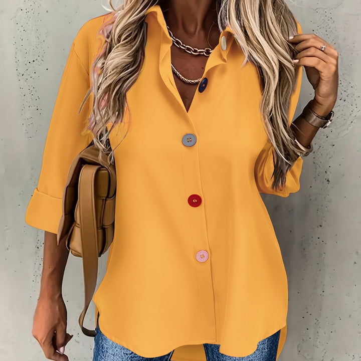 Hollis button front collared blouse – image 6