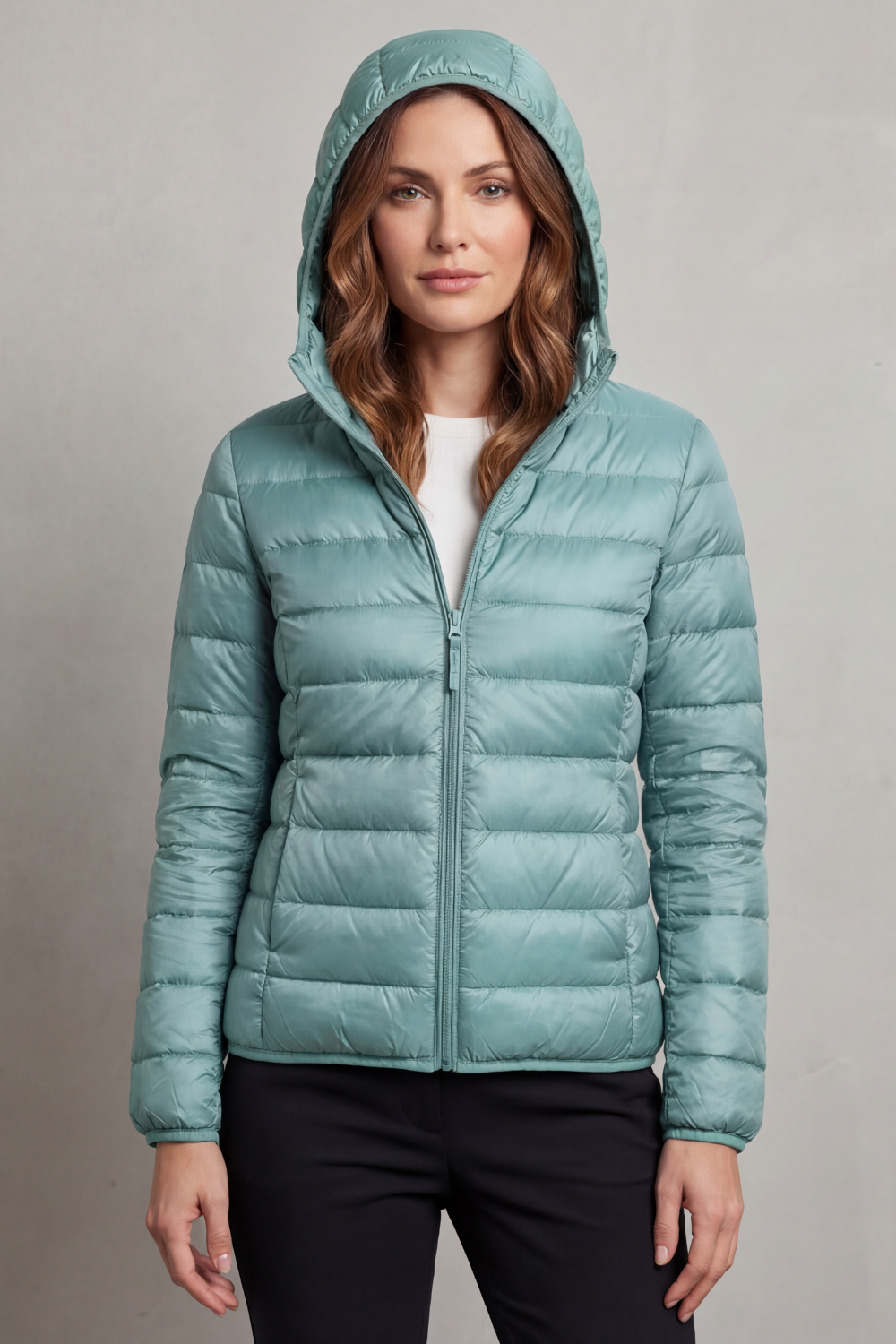 Courtney lightweight packable hooded puffer jacket – image 22