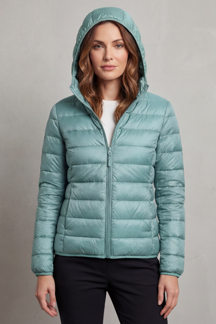 Courtney lightweight packable hooded puffer jacket – image 22