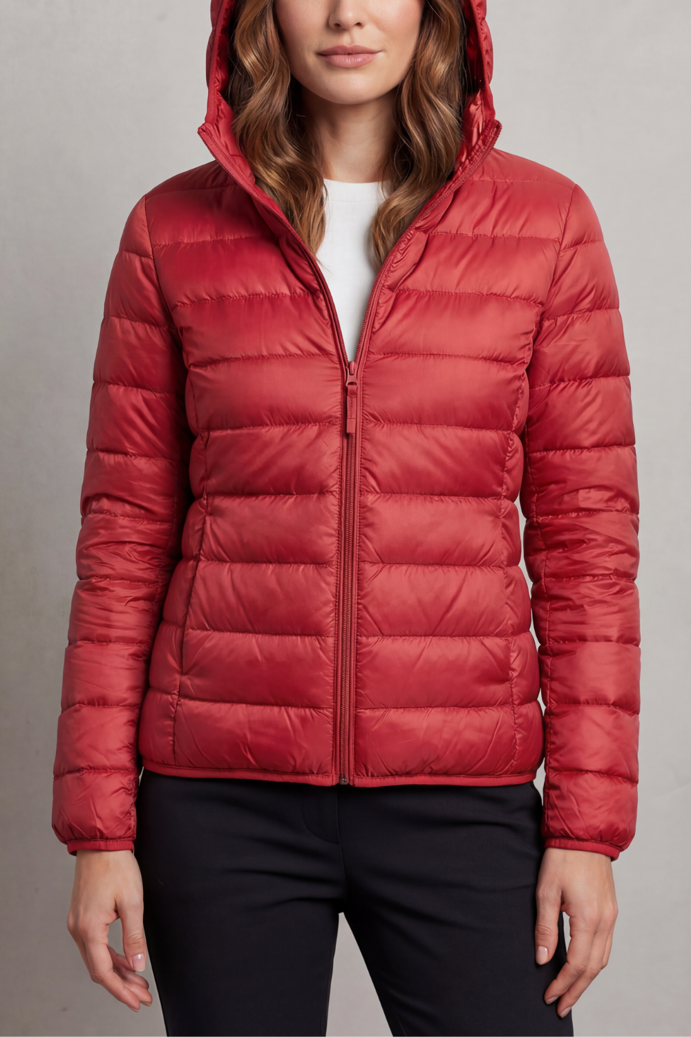 Courtney lightweight packable hooded puffer jacket – image 25