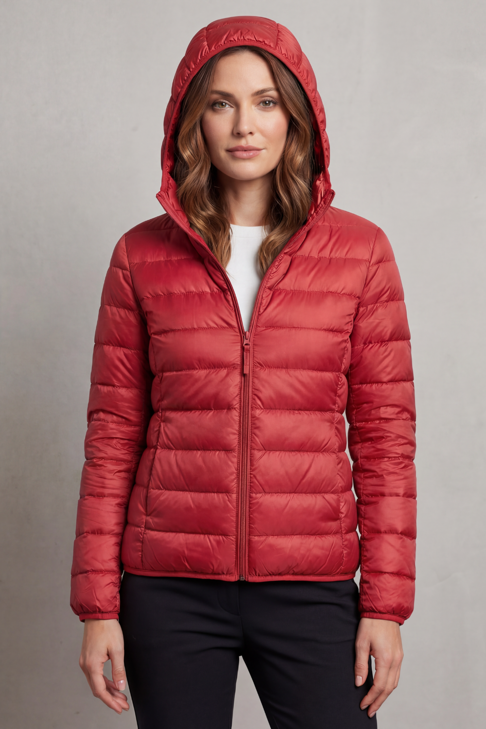 Courtney lightweight packable hooded puffer jacket – image 26
