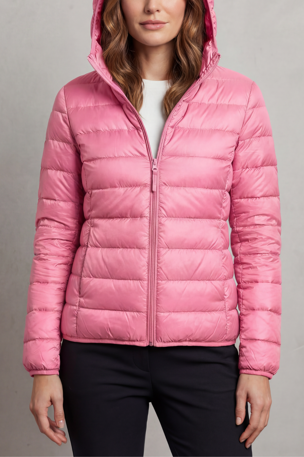 Courtney lightweight packable hooded puffer jacket – image 27