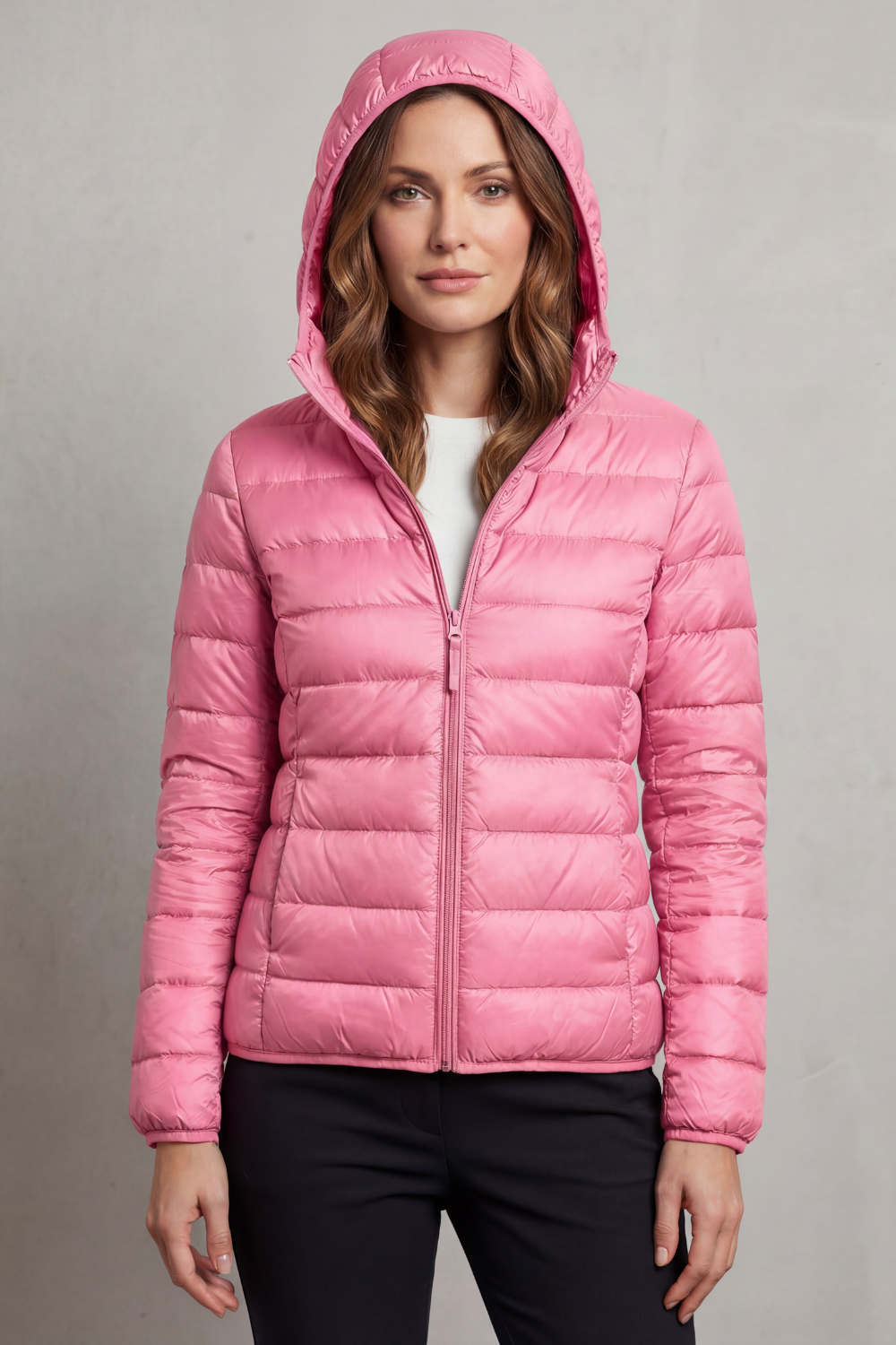 Courtney lightweight packable hooded puffer jacket – image 28