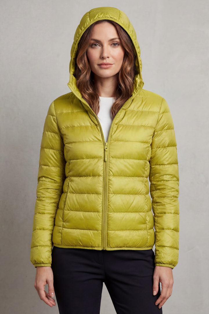 Courtney lightweight packable hooded puffer jacket – image 30