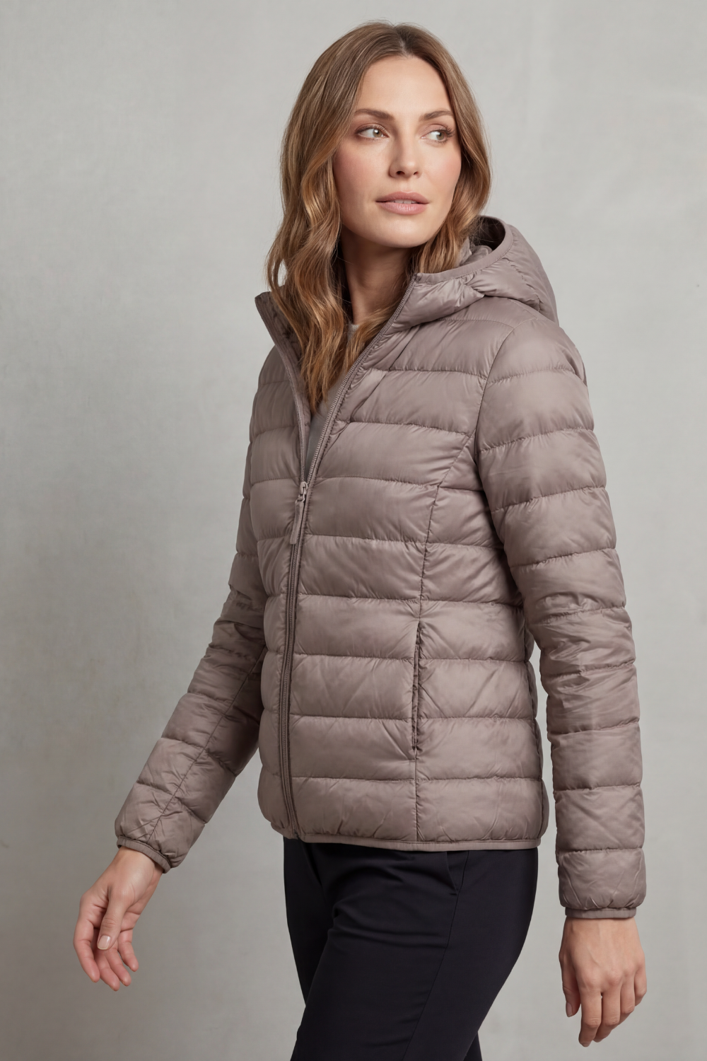 Courtney lightweight packable hooded puffer jacket – image 3