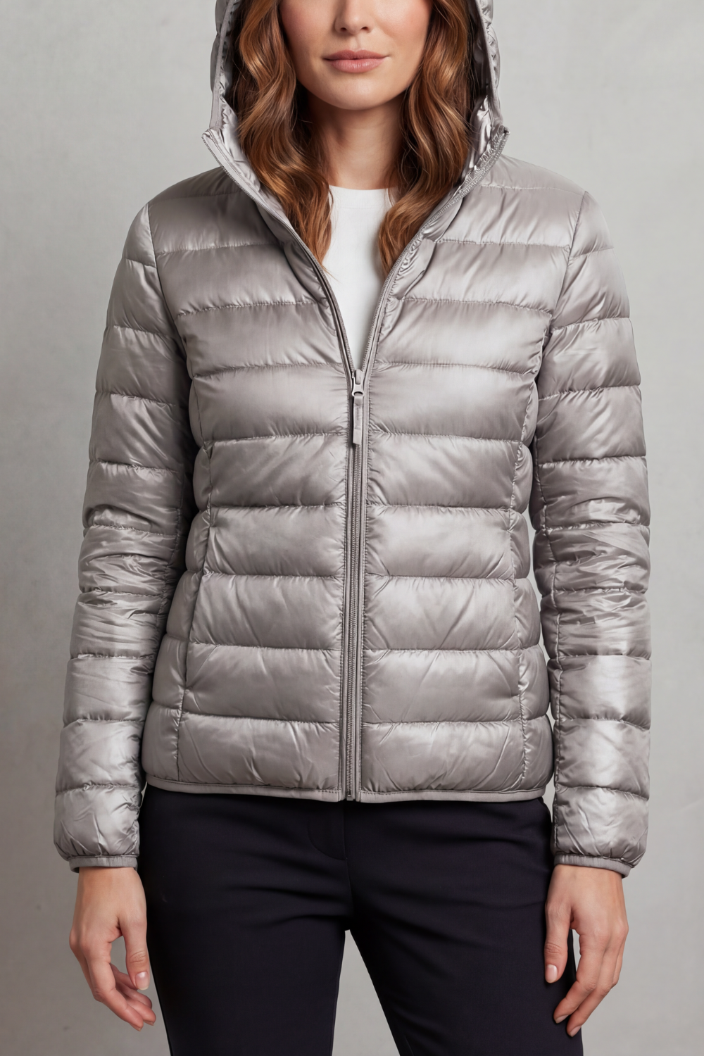Courtney lightweight packable hooded puffer jacket – image 5