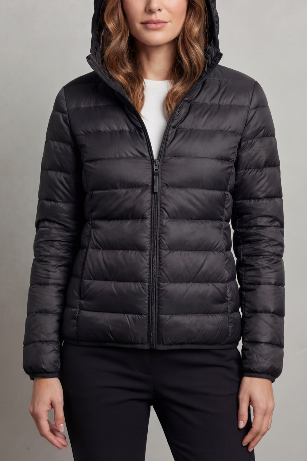 Courtney lightweight packable hooded puffer jacket – image 7