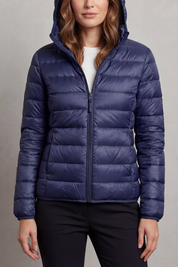 Courtney lightweight packable hooded puffer jacket – image 9