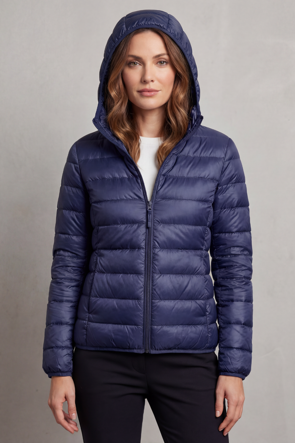 Courtney lightweight packable hooded puffer jacket – image 10