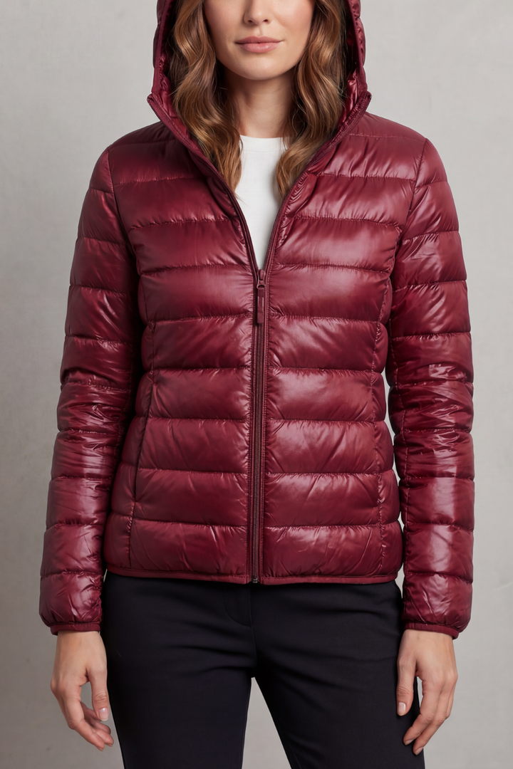 Courtney lightweight packable hooded puffer jacket – image 11