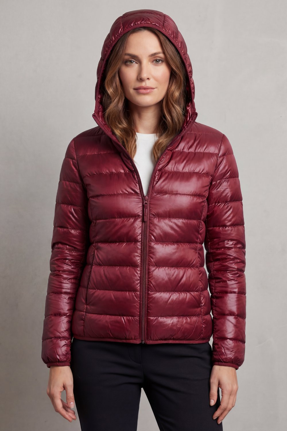 Courtney lightweight packable hooded puffer jacket – image 12