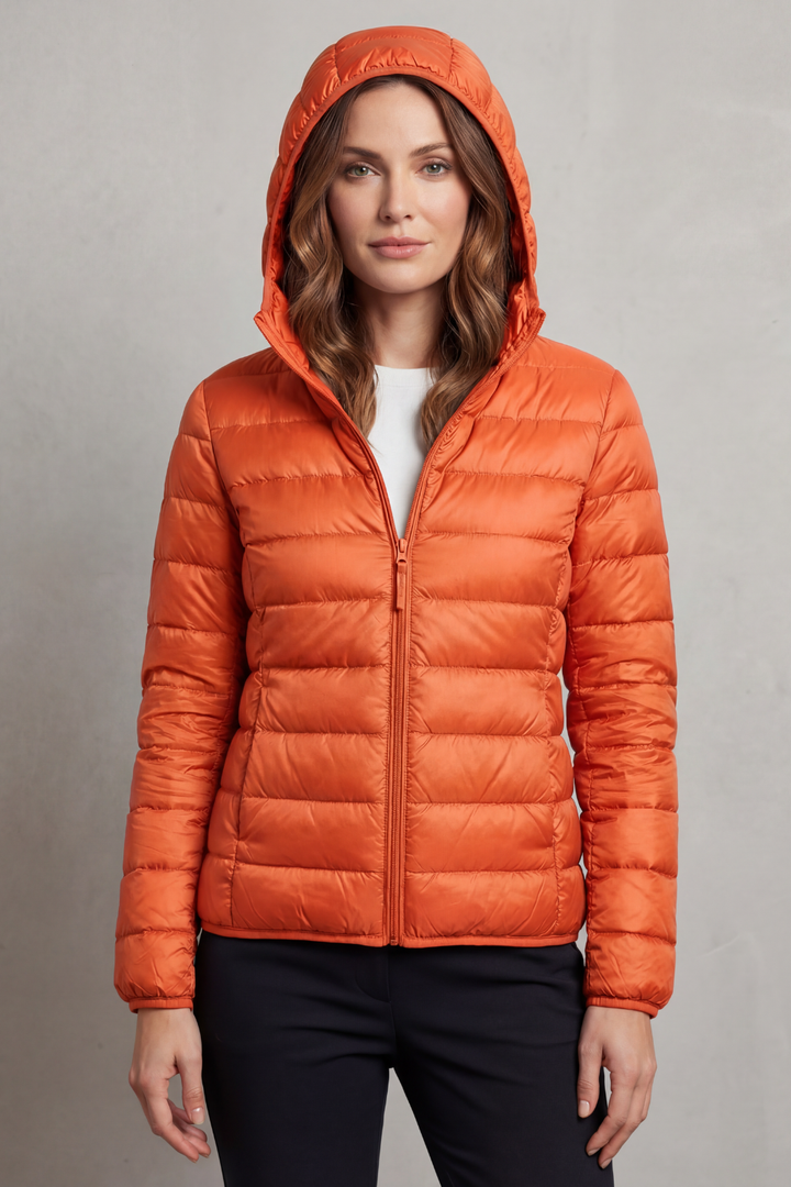Courtney lightweight packable hooded puffer jacket – image 18