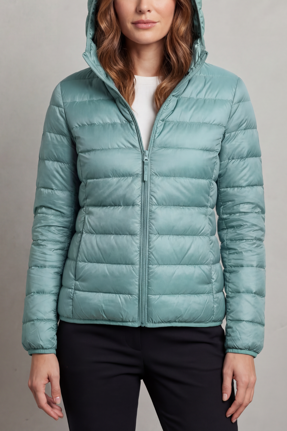 Courtney lightweight packable hooded puffer jacket – image 21